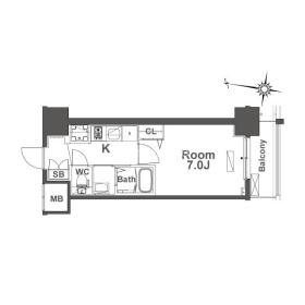 TLRレジデンス本町WESTの間取り