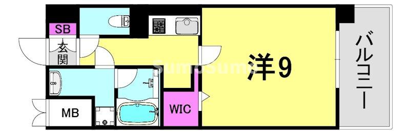 Cherir六甲道の間取り