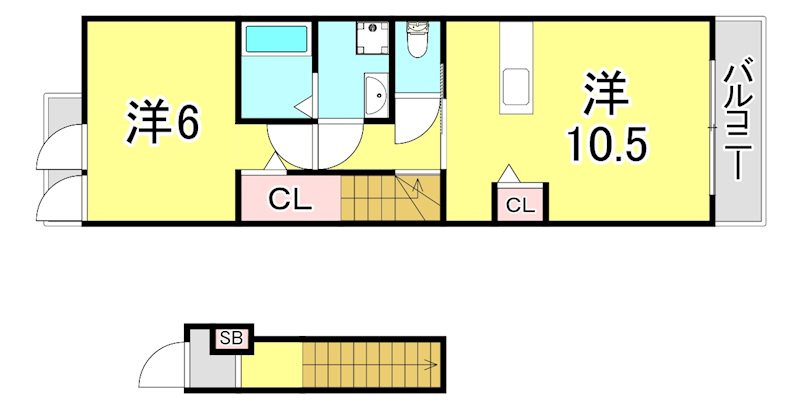 エスポワール小林の間取り