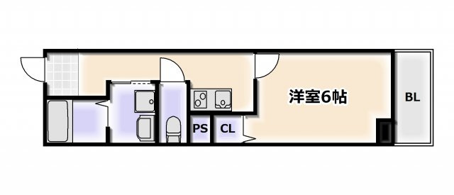 【間取り】 | グランパシフィック梅南