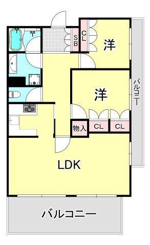 ランドマーク住吉の間取り