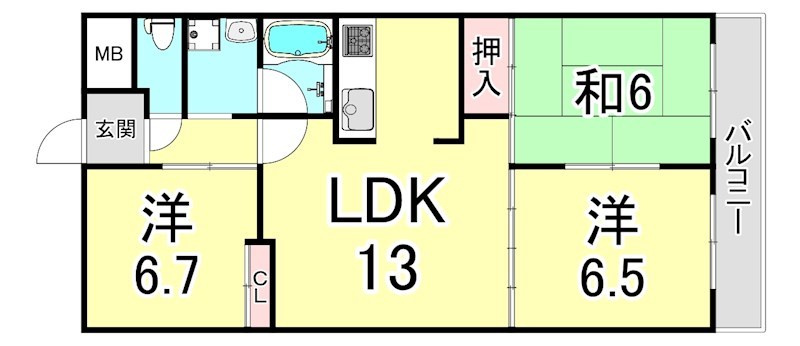 プロスペール門戸の間取り