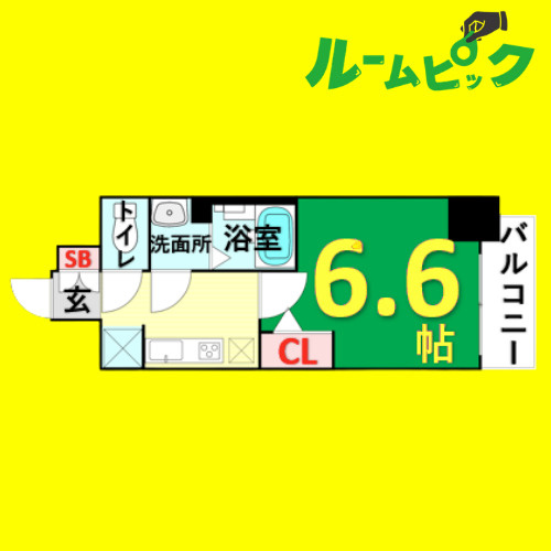 ディアレイシャス名古屋中村公園Ⅱ　名古屋市賃貸　仲介手数料無料の間取り