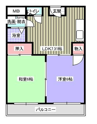 ファミール錦水の間取り