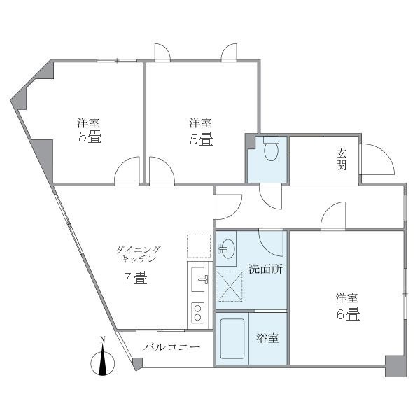 西落合ハウスの間取り