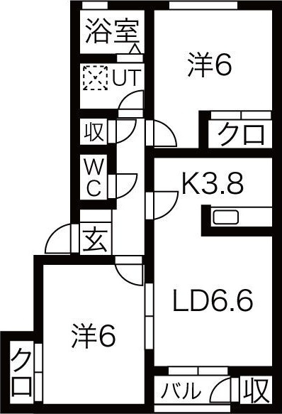 グランデ本館3番館の間取り