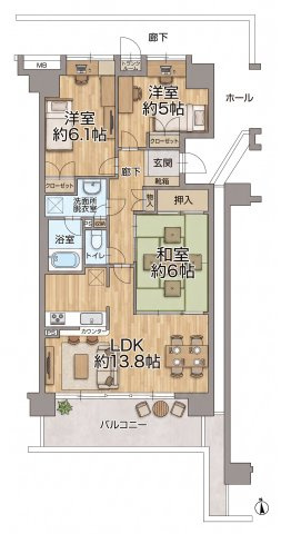 【間取り】 | グランステイツ玉川上水