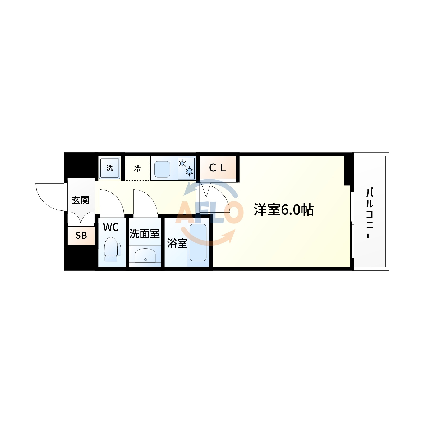 グランパセオシン新大阪の間取り|間取り