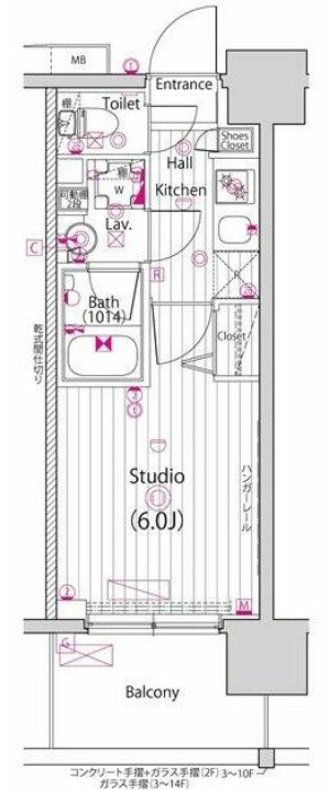 ガーラ・プライム川口の間取り