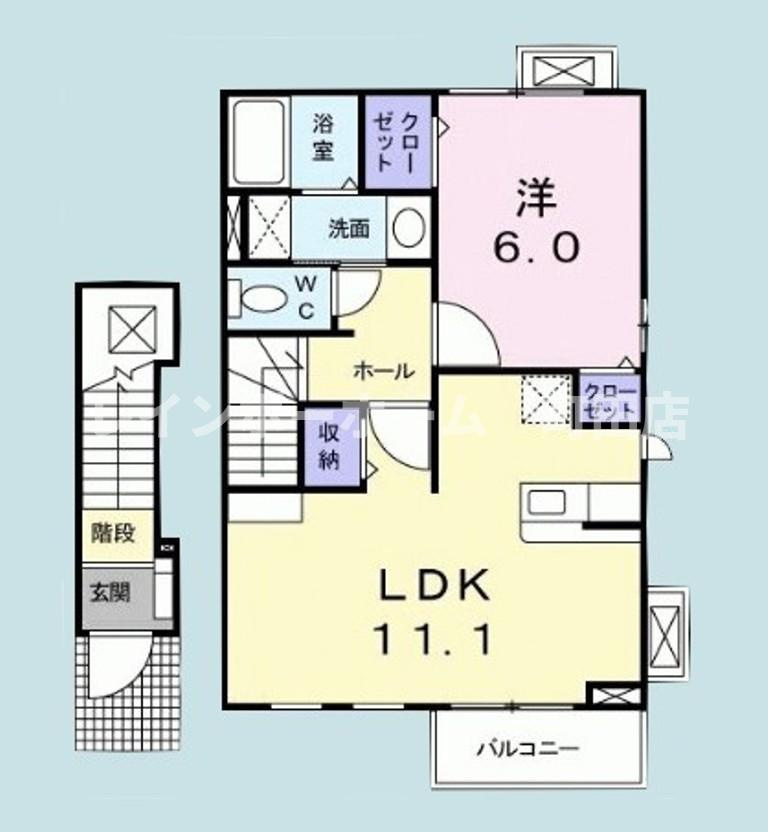 ボア・ソルテ※初期費用分割あと払いサービス利用可能物件の間取り