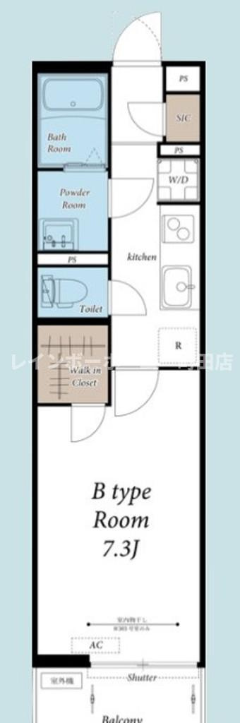 レオ東林間※初期費用分割あと払いサービス利用可能物件の間取り