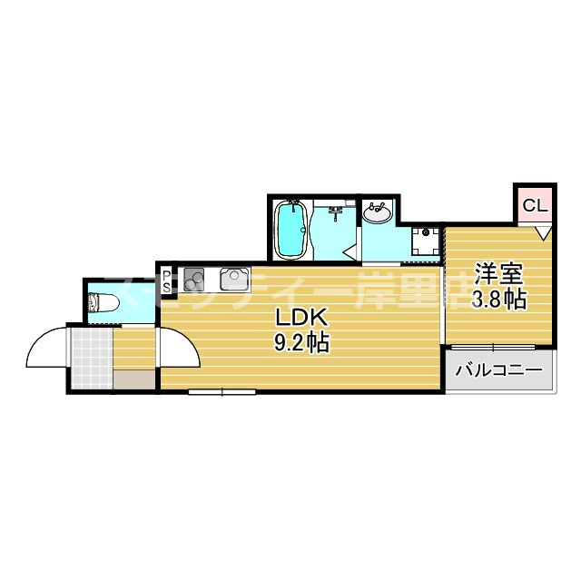 GRANDIR岸里の間取り