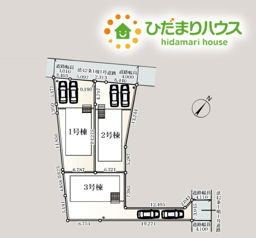 鴻巣市人形　第1　新築一戸建て　クレイドルガーデン　03の区画図