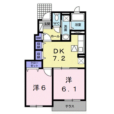 【間取り】 | グランドゥール　ソフィア　Ⅱ