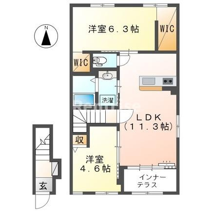 リーリエの間取り|間取図