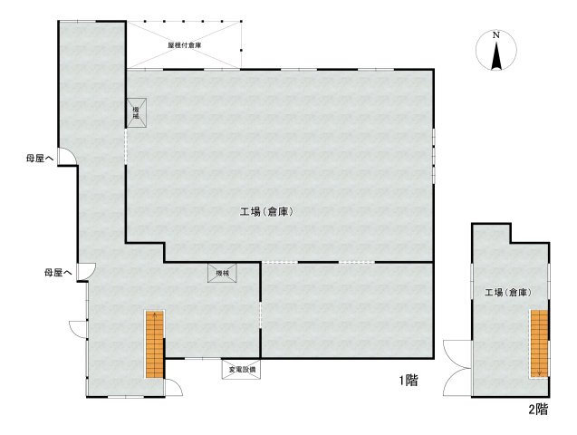 西脇市冨田南町戸建の間取り|工場（倉庫）