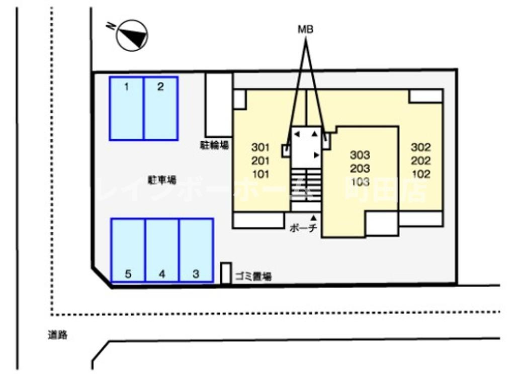クリスタルメゾン　しらかば※初期費用分割あと払いサービス利用可能物件の区画図