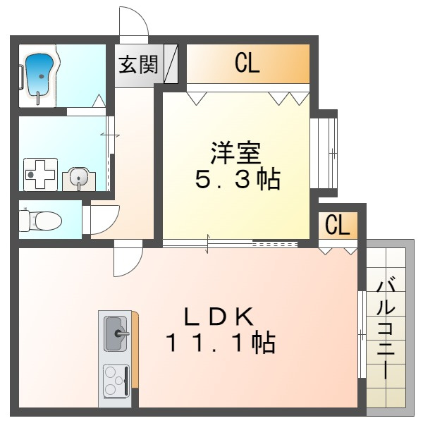 VillaChaton高丸の間取り