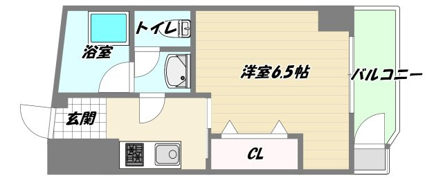 大阪市東淀川区東中島１丁目の賃貸マンションの間取り