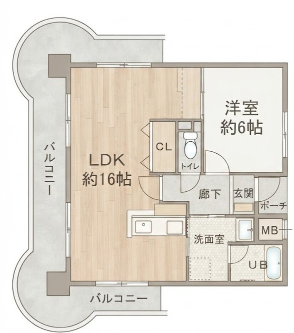 アネックス六兵衛の間取り