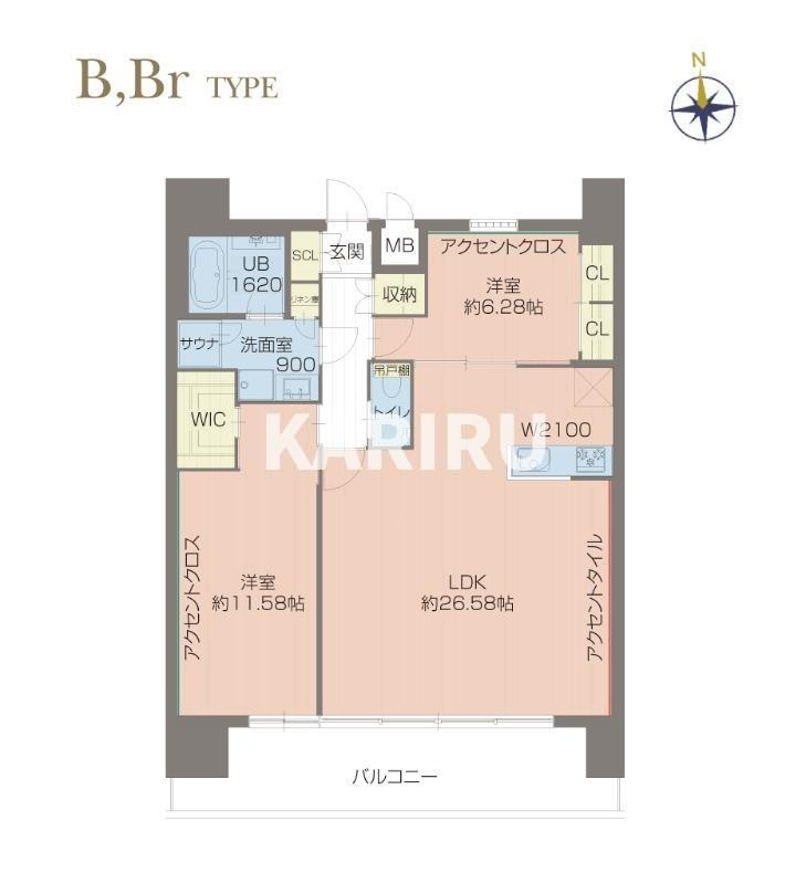 プレジオ北浜の間取り