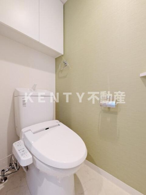 【トイレ】 | メインステージ西蒲田 | 落ち着いた色調のトイレです