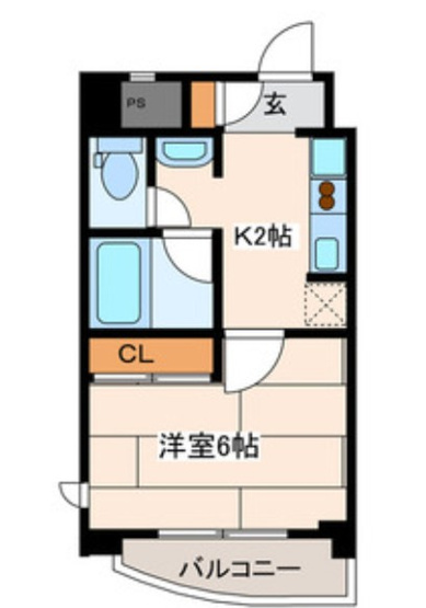 【間取り】 | ヴァンヴェール１ | 安心のオートロック付き！