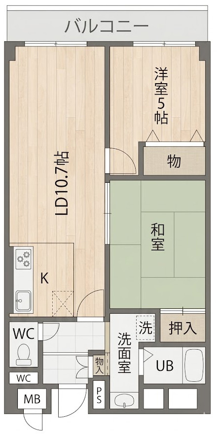 グランディール阪南町の間取り