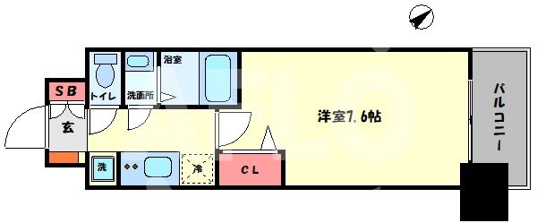 BPRレジデンス天満橋の間取り|BPRレジデンス天満橋　間取り