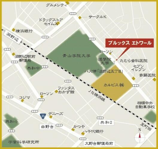 ブルックス　エトワールの地図|案内図