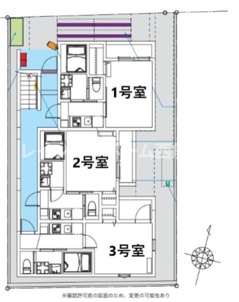 La verita薬園台の区画図