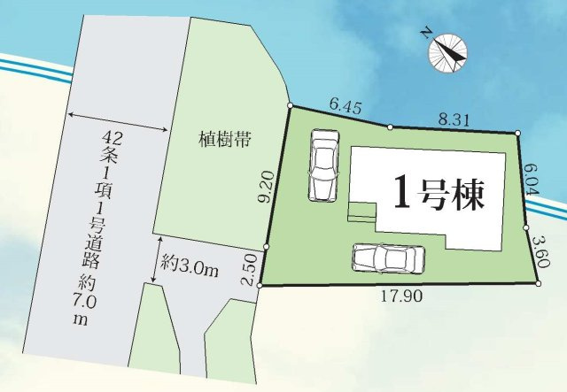 【横浜市泉区和泉町7538-2全1棟新築戸建て】★仲介手数料無料★（いずみ野小学校・いずみ野中学校）の区画図