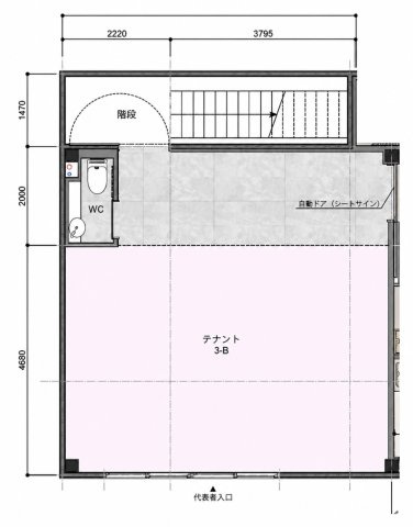 (仮称)　葛飾区西新小岩ビル　新築工事　の間取り