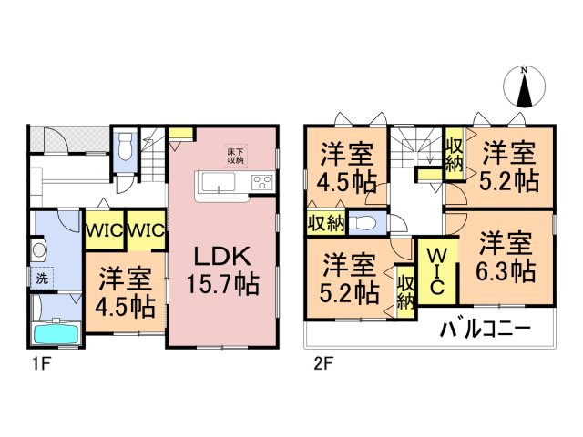 リーブルガーデン　岐阜市東改田　全1区画分譲の間取り|■1号棟　■ヤマダ不動産　株式会社リライフ　
■夢のマイホーム購入をフルサポートします！