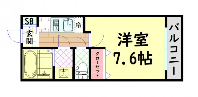 【間取り】 | ルクレ阿波座レジデンス