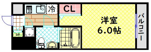 【間取り】 | エスリード弁天町ベイコート