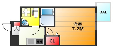 セレニテ上町台北館の間取り