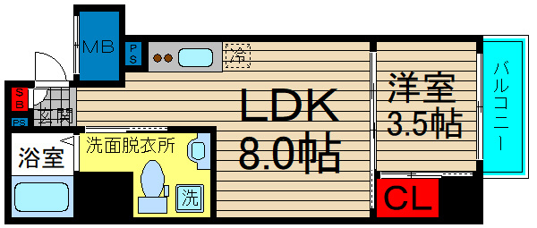 セレニテ上町台南館の間取り