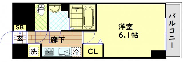【間取り】 | プレサンス難波クチュール