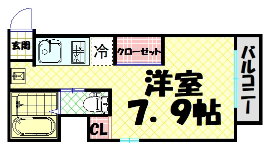 【間取り】 | レオンコンフォート弁天町