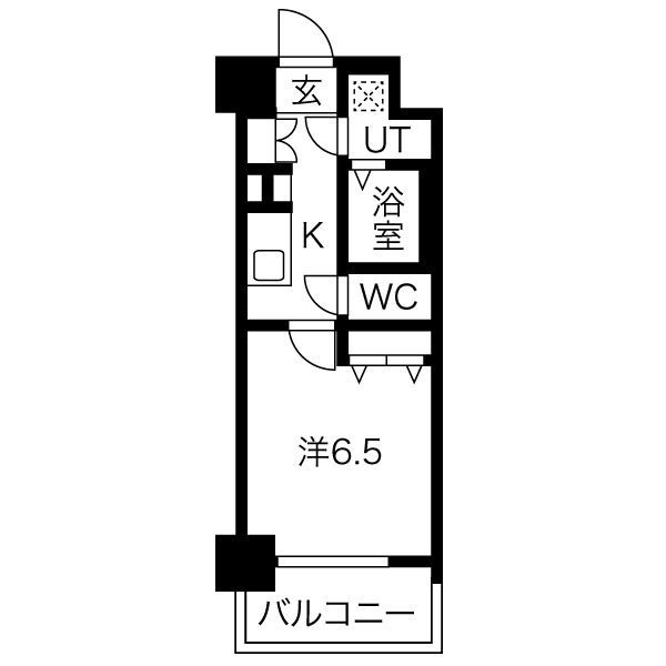 ジアコスモ難波南の間取り
