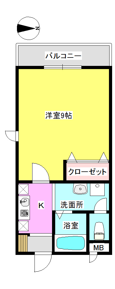 パーシモン茨木の間取り