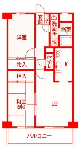 藤沢市本鵠沼２丁目の賃貸マンションの間取り