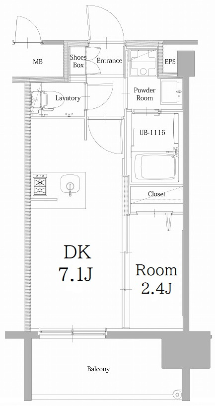 エンクレスト天神LINKの間取り