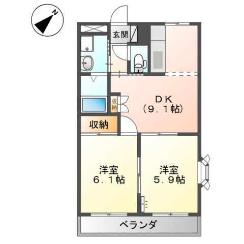 プロニティ　Ｔ＆Ｓの間取り