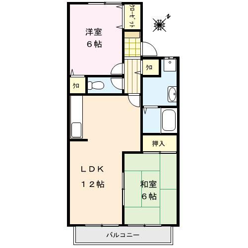 プロムナード野中C棟の間取り