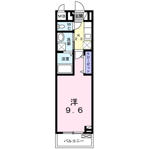 シャルモン深野　Ｗｅｓｔの間取り