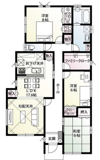 【間取り】 | 北本市本町４丁目　新築戸建　全8棟　1号棟