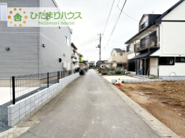 【前面道路含む現地写真】 | つくばみらい市陽光台2期　新築戸建 | 8月28日撮影