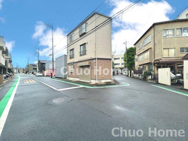 葛飾区堀切1丁目中古住宅の前面道路含む現地写真|前面道路